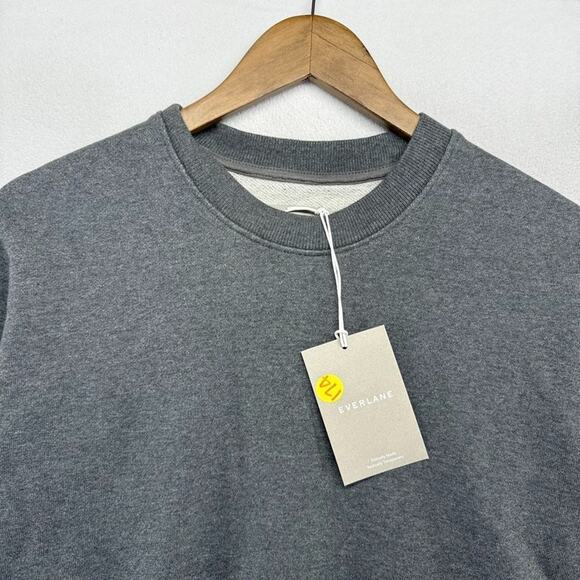 Everlane Sweatshirt Mens XS Gray Crewneck Blank Solid Track Uniform Lounge NEW - Picture 2 of 11